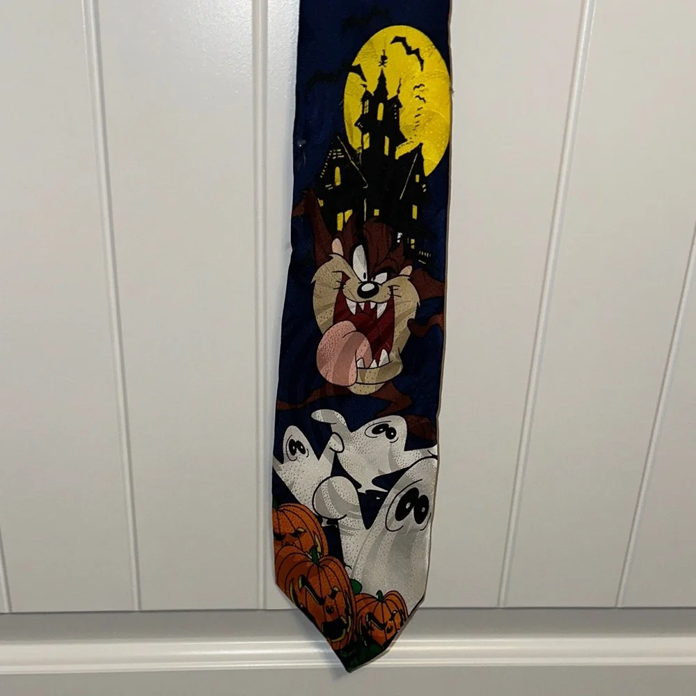 Warner Bros. Looney Tunes Blue Necktie Halloween Tasmanian devil